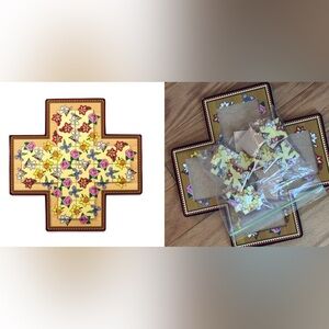 MindWare Criss Cross Wooden Floral 20 Pieces Puzzle Ages 8+